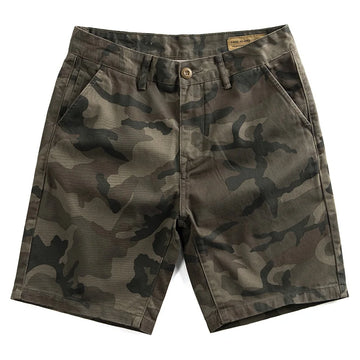Aidase Summer Camouflage Shorts for Men American Casual Floral Slim Fit Capris Trendy Loose Fitting Workwear Half Pants 100% Cotton aidase-shop